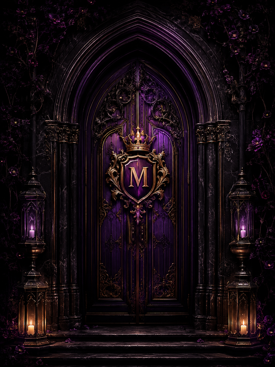 Violet gothic booking doorway