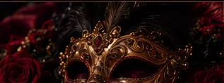 Masquerade-ball artwork for Bloodlust and Obedience